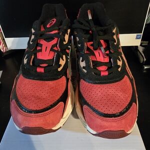 Asics Men's  Red and Black Sneakers